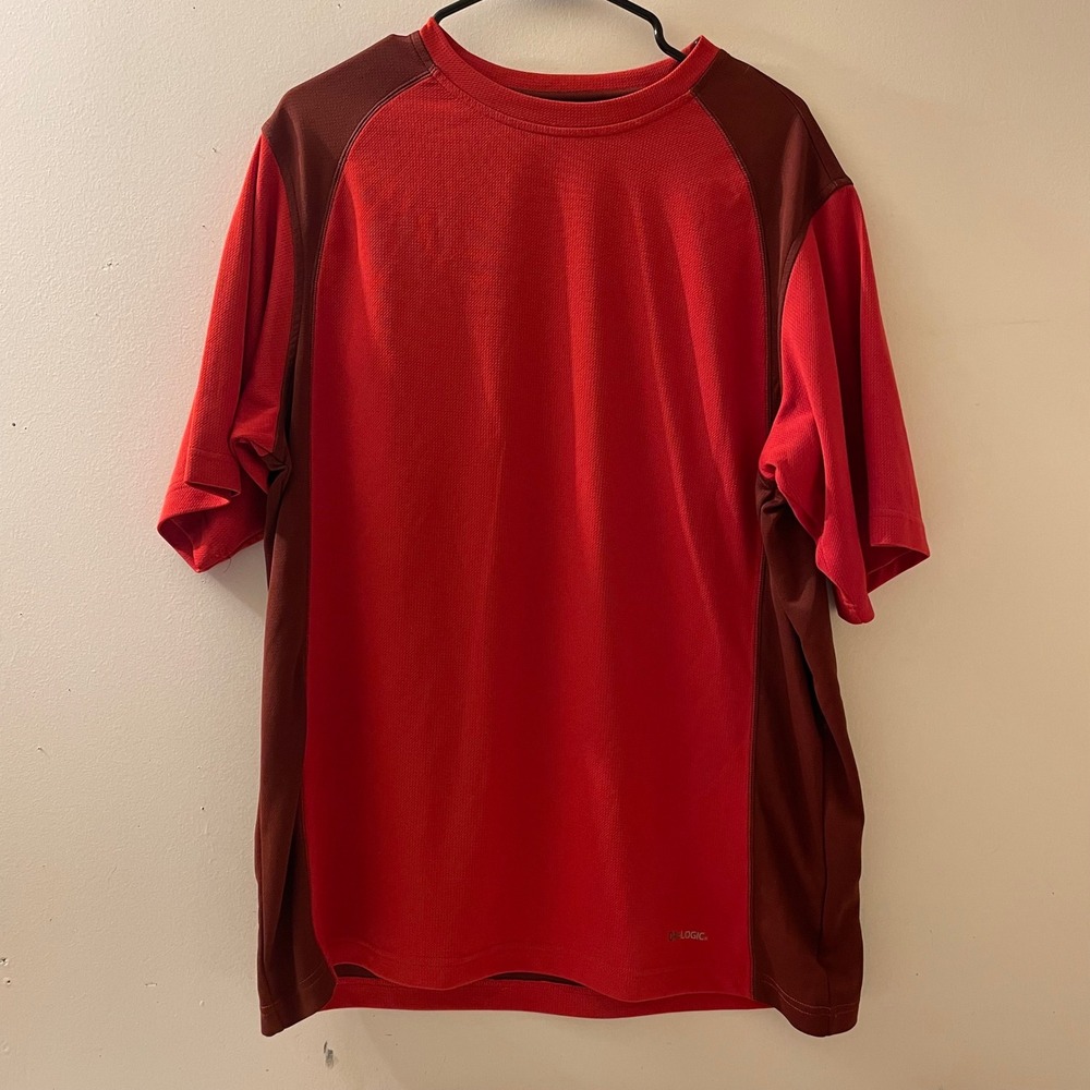 Alpine Design Mens XL Dri-Logic Red Short Sleeve‎ Outdoor T-Shirt Hiking Camping